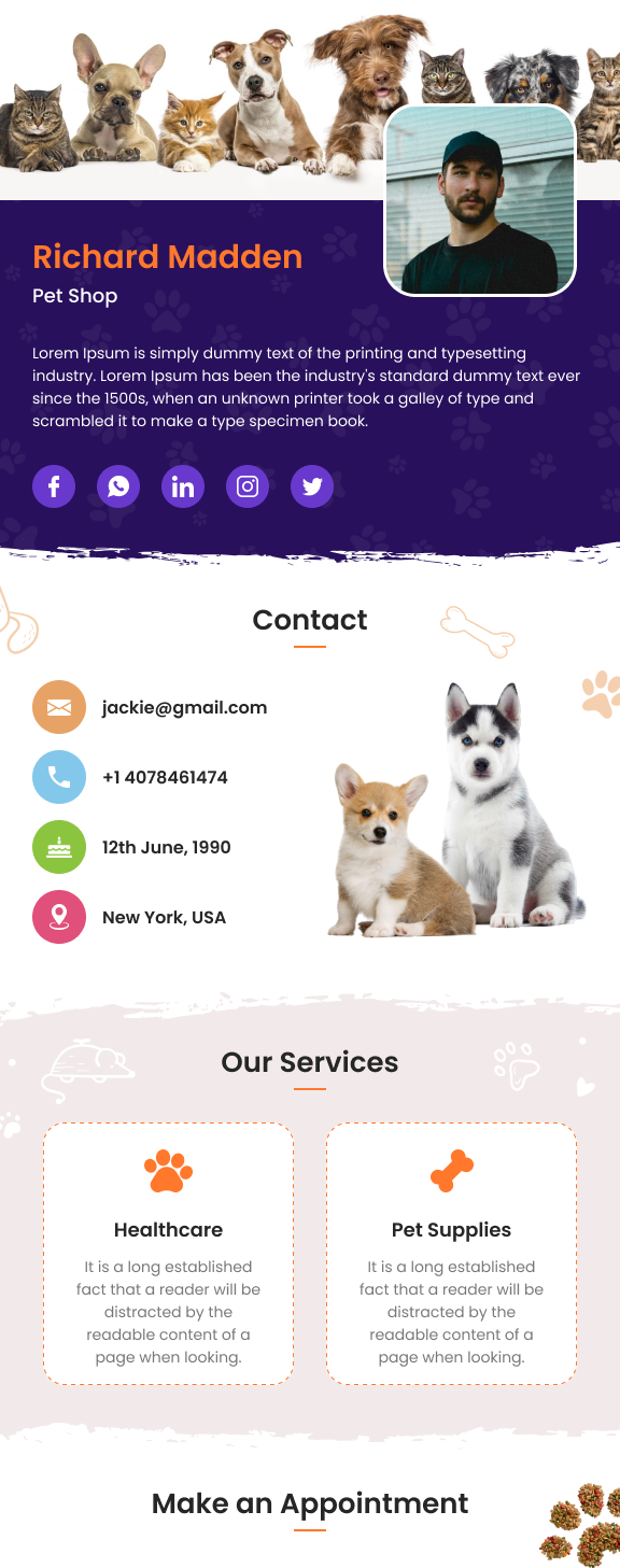 VCard Template 2