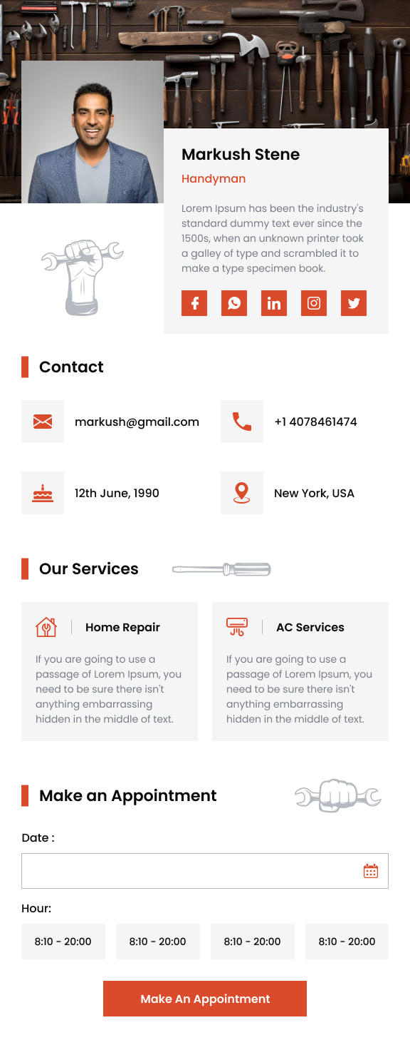 VCard Template 2